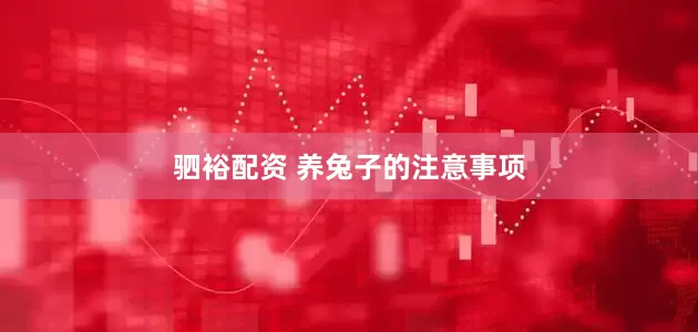 驷裕配资 养兔子的注意事项